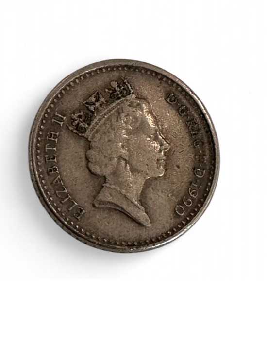 Us Mint Other - Vintage 1990 United Kingdom 5 Pence Coin